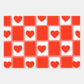 heart custom Sustainable Premium Crew Sock Geschenkpapier Set (Vorderseite 3)