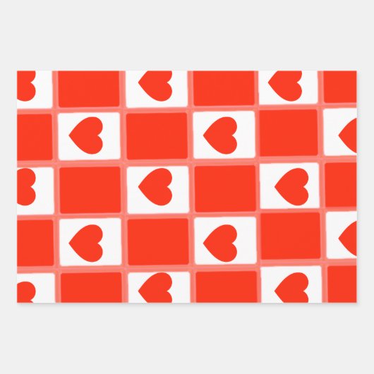 heart custom Sustainable Premium Crew Sock Geschenkpapier Set (Vorderseite)