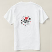 Heart cute. T-Shirt (Design Rückseite)