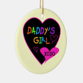 Heart Daddy's Girl T Shirts and Gifts Keramik Ornament (Rechts)