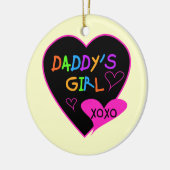 Heart Daddy's Girl T Shirts and Gifts Keramik Ornament (Links)