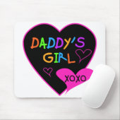Heart Daddy's Girl T Shirts and Gifts Mousepad (Mit Mouse)