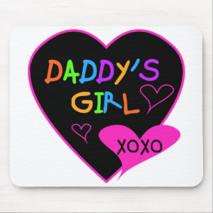 Heart Daddy's Girl T Shirts and Gifts Mousepad