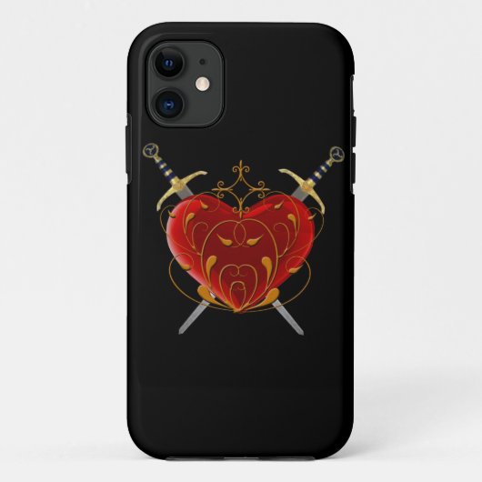 Heart & Daggers iPhone 5G Case (Rückseite)