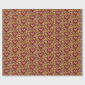 Heart Daisy Geschenkpapier (Flach)