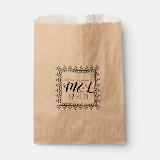 Heart Decorative Wedding Logo Seed Packs Hochzeit Geschenktütchen (Vorderseite)
