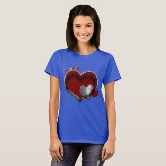 Heart Deep Royal Blue Women's T - Shirt (Vorne ganz)