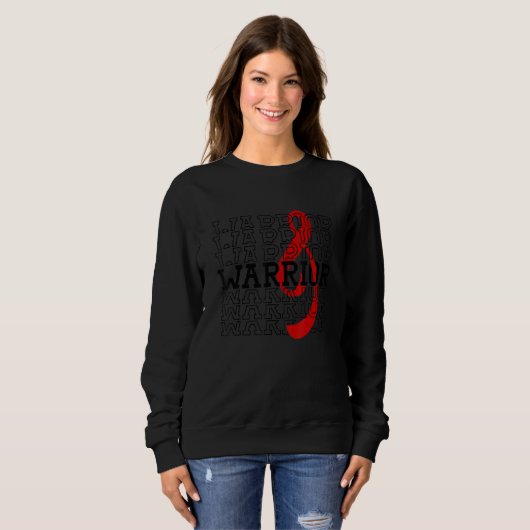 Heart Defect Warrior Stroke Survivor Heart Disease Sweatshirt (Vorne ganz)