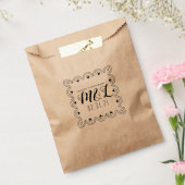 Heart Deko Geometric Wedding Logo Wedding Geschenktütchen (Versiegelt)