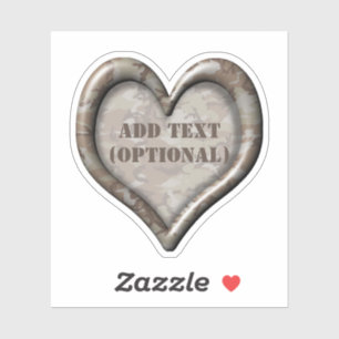 Heart Desert Camouflage Aufkleber