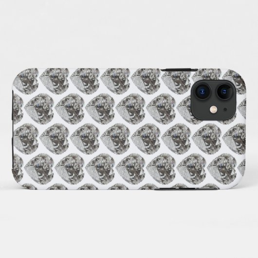 Heart Diamond Case-Mate iPhone Hülle (Rückseite (Horizontal))