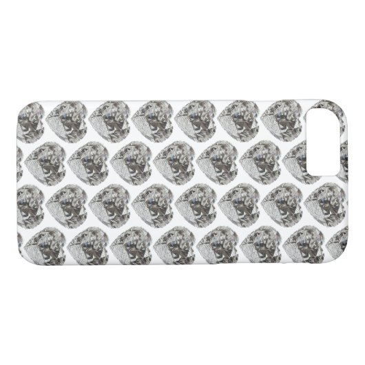 Heart Diamond Case-Mate iPhone Hülle (Rückseite (Horizontal))