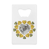 Heart Diamond Gemstone Art Geldbeutel Flaschenöffner (Rückseite)