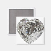 Heart Diamond Magnet (Vorderseite/Rückseite)