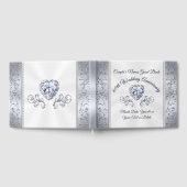 Heart Diamond Wedding Anniversary Gästebuch (Voll)