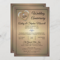 Heart Diamonds 50th Wedding Anniversary Party