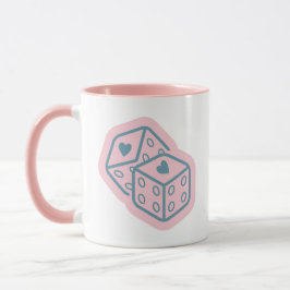 Heart Dice Valentine's day Tasse