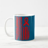 Heart Disease Awareness American Flag Chd Congenit Kaffeetasse (Links)