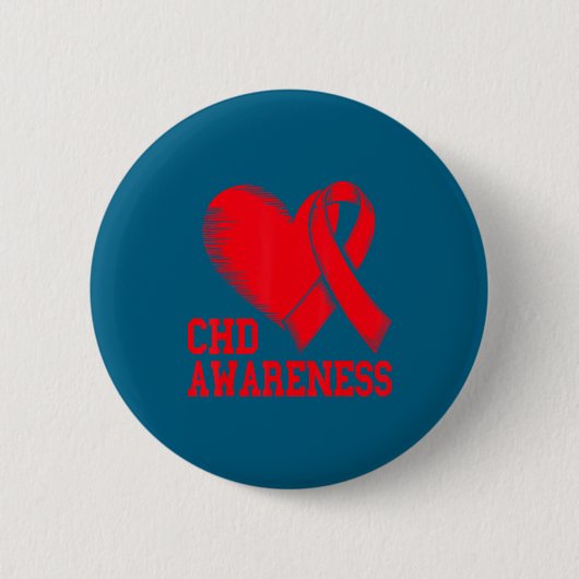 Heart Disease Awareness  Button (Vorderseite)