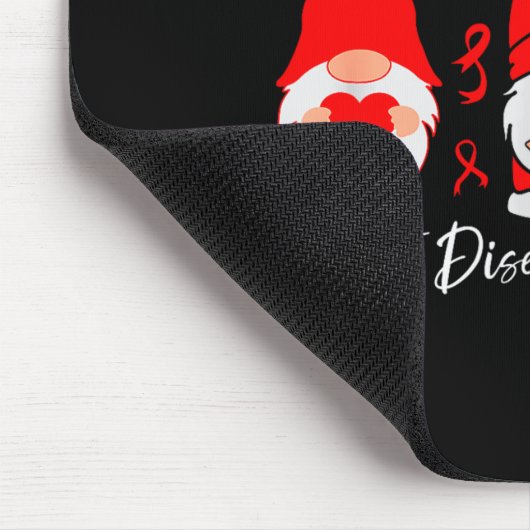 Heart Disease Awareness Gnome Mousepad (Ecke)