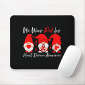 Heart Disease Awareness Gnome  Mousepad (Mit Mouse)