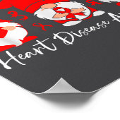 Heart Disease Awareness Gnome Poster (Ecke)