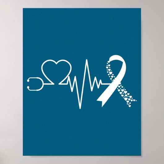 Heart Disease Awareness Go Red In February Health  Poster (Vorne)