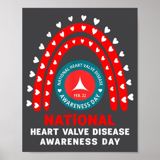 Heart Disease Awareness - Heart Valve Disease Awar Poster (Vorne)