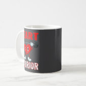 Heart Disease Awareness Heart Warrior Wear Red Hea Kaffeetasse (Vorderseite Links)