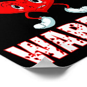 Heart Disease Awareness Heart Warrior Wear Red Hea Poster (Ecke)