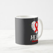 Heart Disease Awareness  Kaffeetasse (VorderseiteRechts)
