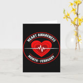 Heart Disease Awareness  Karte (Gelbe Blume)