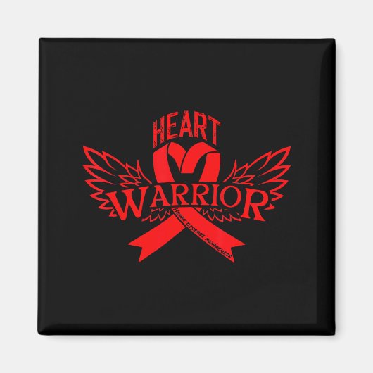 Heart Disease Awareness  Magnet (Vorne)