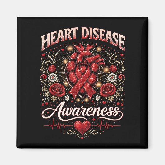 Heart Disease Awareness Magnet (Vorne)