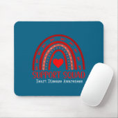 Heart Disease Awareness Month Open Heart Diseases  Mousepad (Mit Mouse)