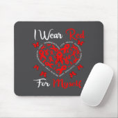 Heart Disease Awareness Month Open Heart Diseases  Mousepad (Mit Mouse)