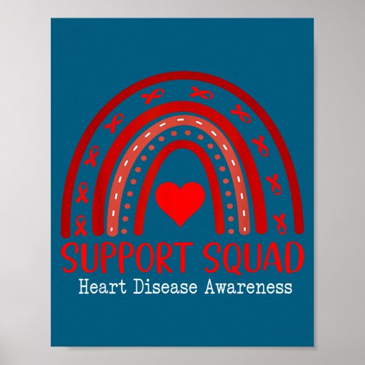 Heart Disease Awareness Month Open Heart Diseases  Poster (Vorne)