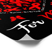 Heart Disease Awareness Month Open Heart Diseases Poster (Ecke)