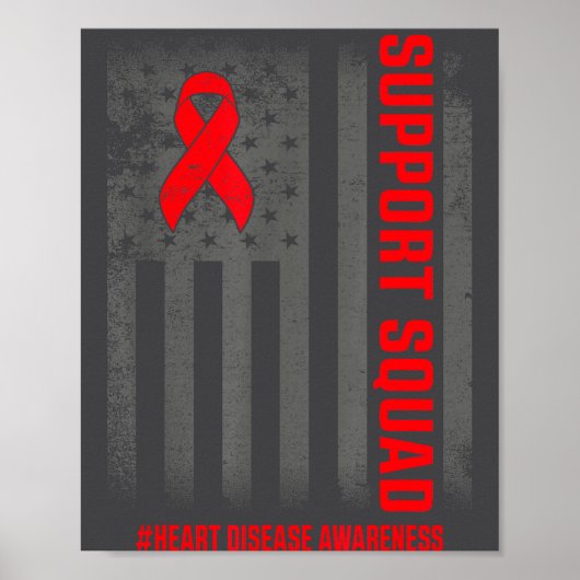 Heart Disease Awareness Month Open Heart Diseases  Poster (Vorne)