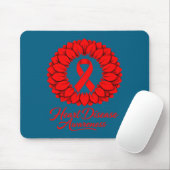Heart Disease Awareness  Mousepad (Mit Mouse)