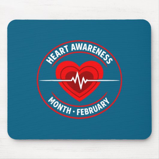 Heart Disease Awareness Mousepad (Vorne)