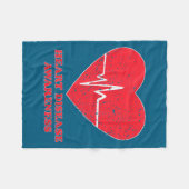 Heart Disease Awareness -national Wear Red Shirt D Fleecedecke (Vorderseite (Horizontal))