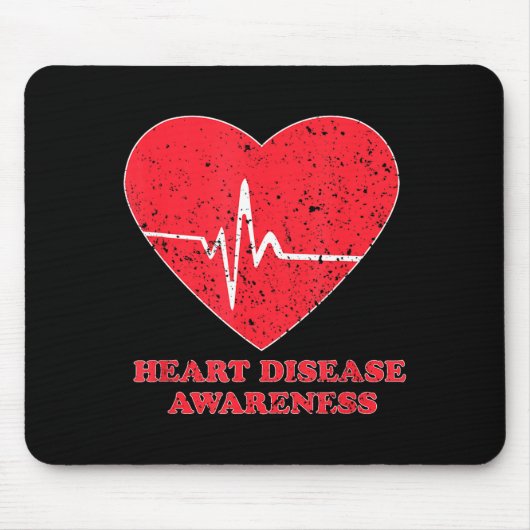 Heart Disease Awareness -national Wear Red Shirt D Mousepad (Vorne)
