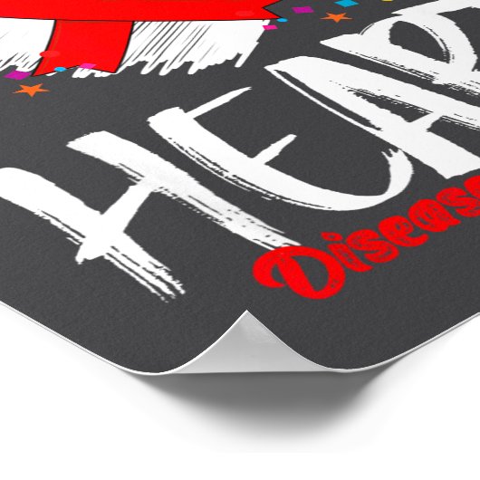 Heart Disease Awareness  Poster (Ecke)