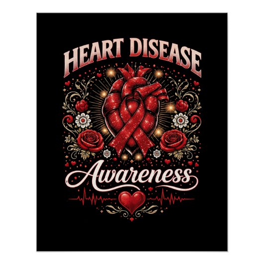 Heart Disease Awareness Poster (Vorderseite)