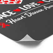 Heart Disease Awareness  Poster (Ecke)