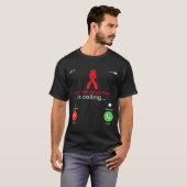 Heart Disease Awareness Red Ribbon Heart Attack Su T-Shirt (Vorne ganz)