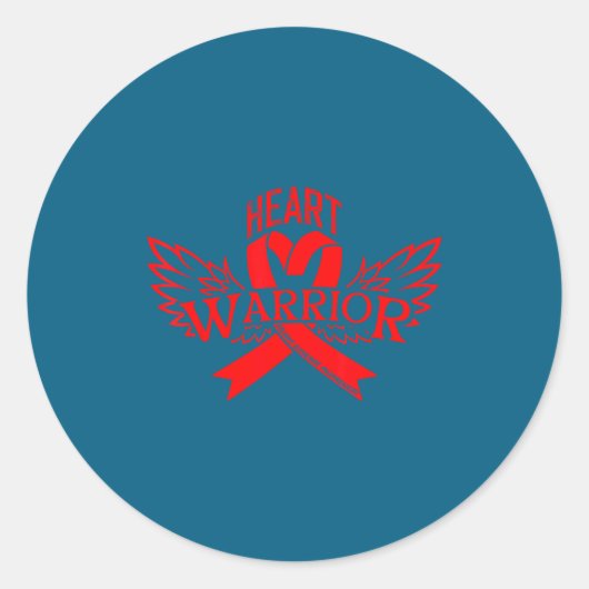 Heart Disease Awareness  Runder Aufkleber (Vorderseite)