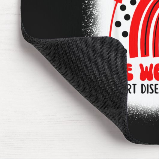 Heart Disease Awareness Supporting In February We Mousepad (Ecke)