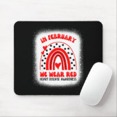 Heart Disease Awareness Supporting In February We Mousepad (Mit Mouse)